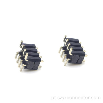 Conector de cabeçalho de pino de 2,0 mm de fileira dupla SMT